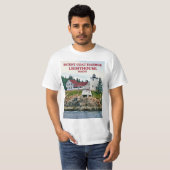 Vuurtoren van de kastanjebruin van de kastanjebrui t-shirt (Voorkant volledig)