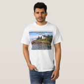 Vuurtoren van de kastanjebruin van de kastanjebrui t-shirt (Voorkant volledig)