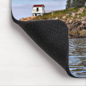 Vuurtoren van de kastanjehaven van de Burnt Coat.  Muismat (Hoek)