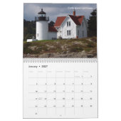 vuurtoren van de kust van Maine Kalender (Jan 2027)