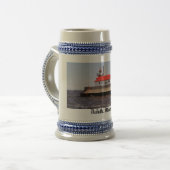 vuurtoren van de kustwacht bierpul (Voorkant links)