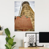vuurtoren van de luchthaven Harbour Poster (Thuiskantoor)