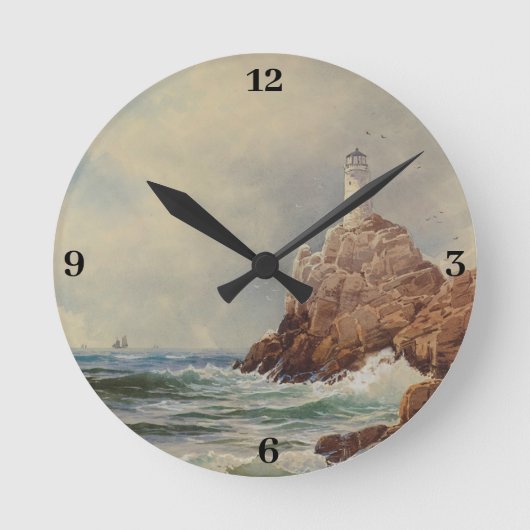  vuurtoren van de marine Alfred Thompson Bricher Ronde Klok (Voorkant)
