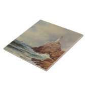 vuurtoren van de marine Alfred Thompson Bricher Tegeltje (Zijkant)