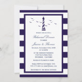 Vuurtoren van de marine & White Stripe Rehearsal D Kaart (Voorkant)