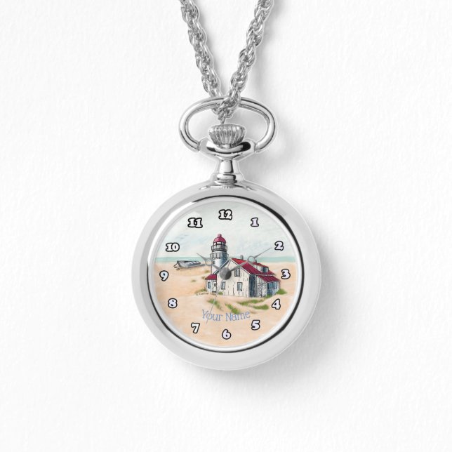 Vuurtoren van de middag  horloge (Voorkant)