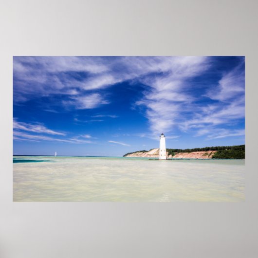 Vuurtoren van de Noordelijke Frankfort, Frankfort, Poster (Voorkant)