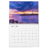 Vuurtoren van de oceaanmooie 12 maanden kalender (Mar 2027)