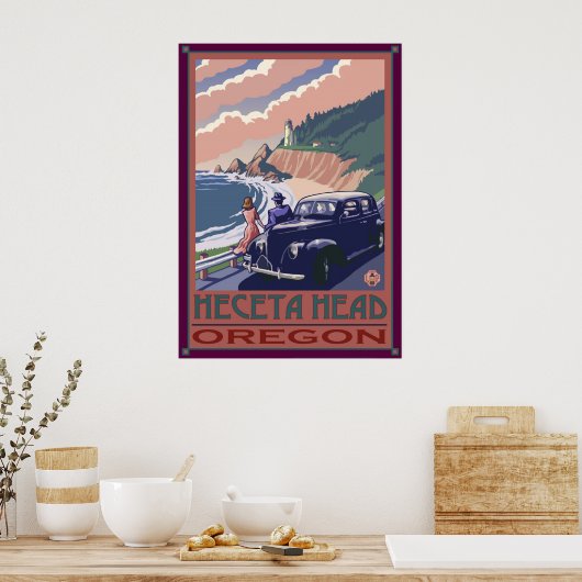 vuurtoren van de Oregon-kust, Poster (Keuken)
