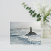 Vuurtoren van de Oude Finistère Frankrijk Briefkaart (Staand voorkant)