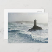 Vuurtoren van de Oude Finistère Frankrijk Briefkaart (Voorkant / Achterkant)