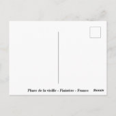 Vuurtoren van de Oude Finistère Frankrijk Briefkaart (Achterkant)