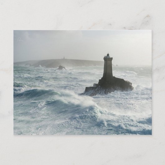 Vuurtoren van de Oude Finistère Frankrijk Briefkaart (Voorkant)