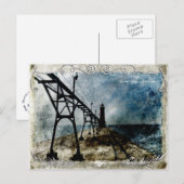  vuurtoren van de pier briefkaart (Voorkant / Achterkant)