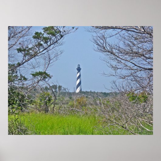 Vuurtoren van de poster Cape Hatteras uit Wetlands (Voorkant)