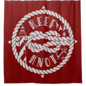 vuurtoren van de Ref knot Douchegordijn (Voorkant)