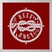 vuurtoren van de Ref knot Poster (Voorkant)