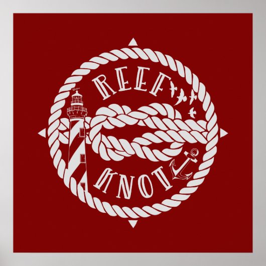 vuurtoren van de Ref knot Poster (Voorkant)