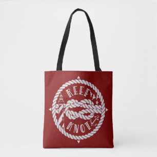 vuurtoren van de Ref knot Tote Bag