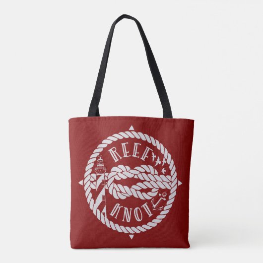 vuurtoren van de Ref knot Tote Bag (Achterkant)