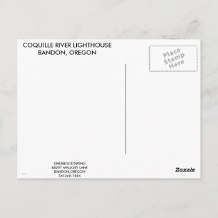 vuurtoren van de rivier de Coquille Briefkaart