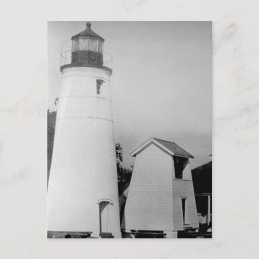 vuurtoren van de Tchefuncte River Range 2 Briefkaart (Voorkant)