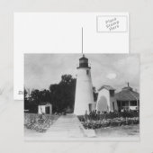 vuurtoren van de Tchefuncte River Range Briefkaart (Voorkant / Achterkant)