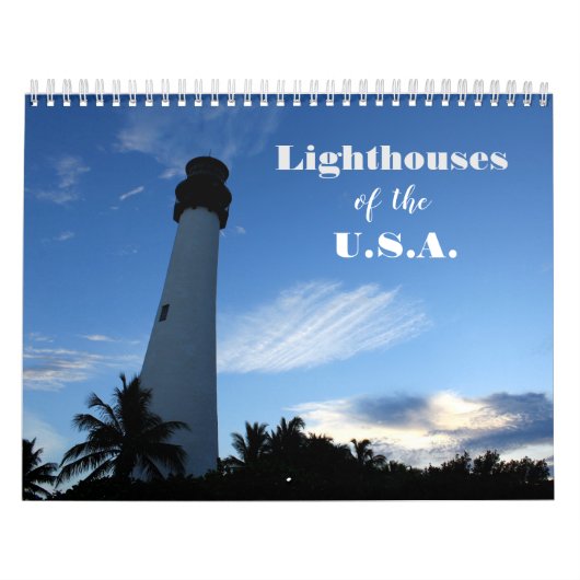 vuurtoren van de VS in de agenda voor foto's Kalender (Hoes)