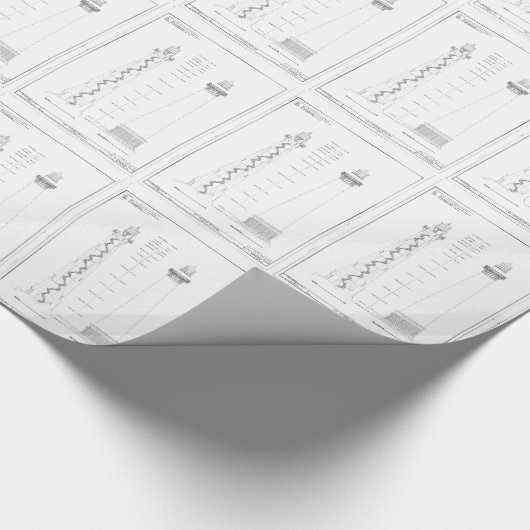  vuurtoren van de vuurtoren van Kaap Hatteras Cadeaupapier (Hoek)