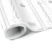  vuurtoren van de vuurtoren van Kaap Hatteras Cadeaupapier (Rol Hoek)