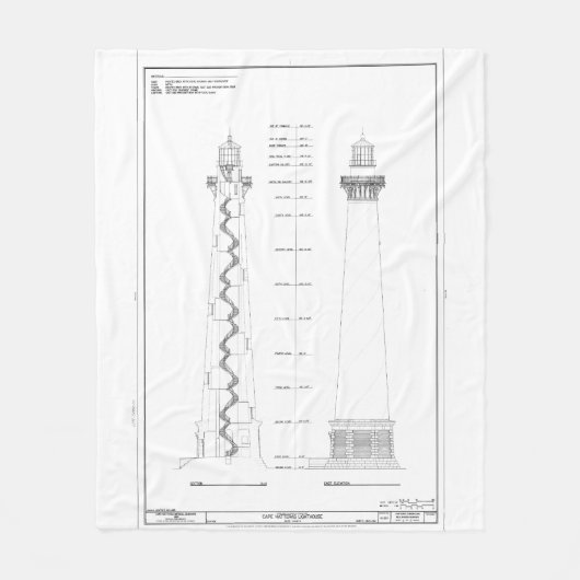  vuurtoren van de vuurtoren van Kaap Hatteras Fleece Deken (Voorkant)