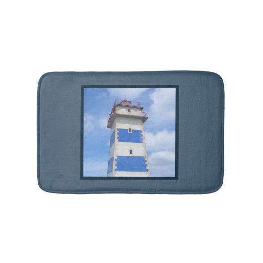vuurtoren van de waterverf badmat (Voorkant)