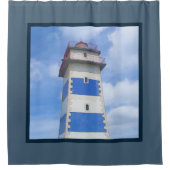 vuurtoren van de waterverf douchegordijn (Voorkant)