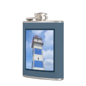 vuurtoren van de waterverf heupfles (Links)