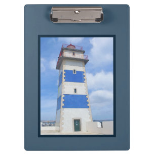 vuurtoren van de waterverf klembord