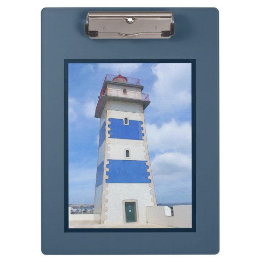 vuurtoren van de waterverf klembord (Voorkant)