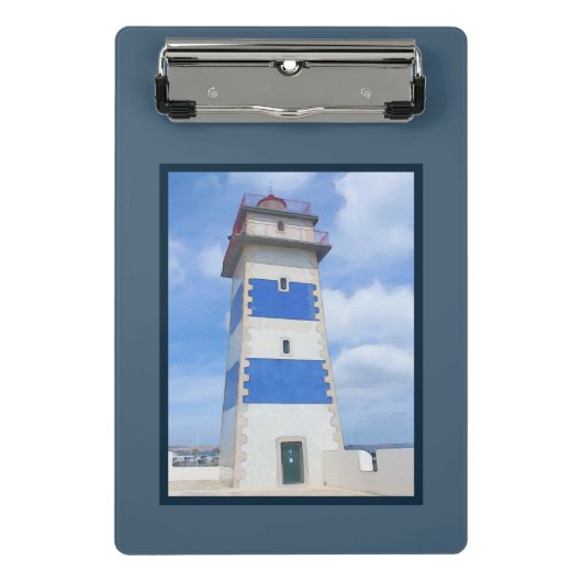 vuurtoren van de waterverf mini klembord (Voorkant)