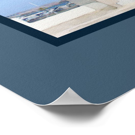 vuurtoren van de waterverf poster (Hoek)