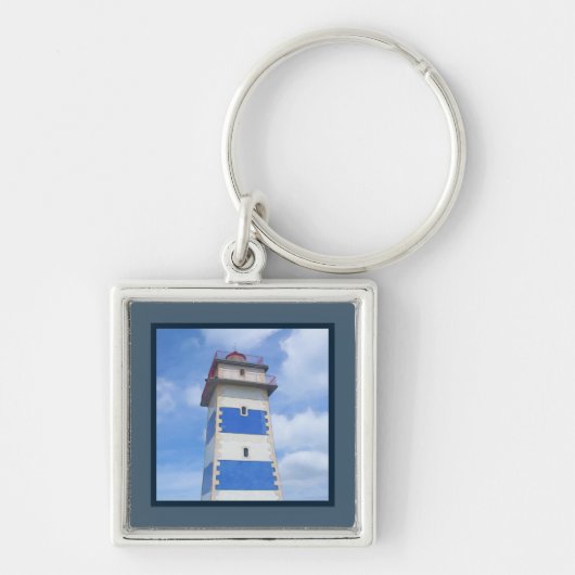 vuurtoren van de waterverf sleutelhanger (Voorkant)