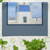 vuurtoren van de waterverf theedoek (Gevouwen)