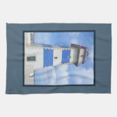 vuurtoren van de waterverf theedoek (Horizontaal)