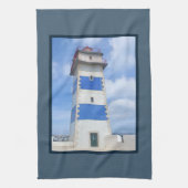 vuurtoren van de waterverf theedoek (Verticaal)