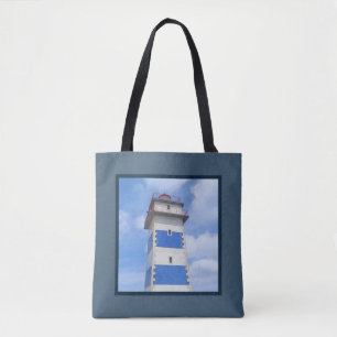 vuurtoren van de waterverf tote bag