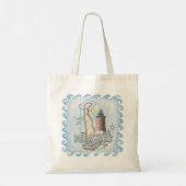 Vuurtoren van Delaware aangepaste naam Tote Bag (Achterkant)