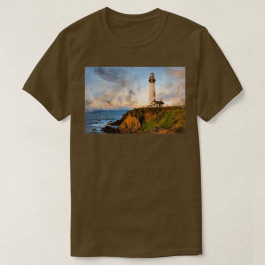 vuurtoren van duif 3 t-shirt (Design voorkant)