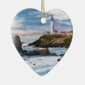 vuurtoren van duif keramisch ornament (Rechts)