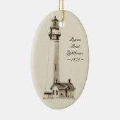 vuurtoren van duif keramisch ornament (Rechts)