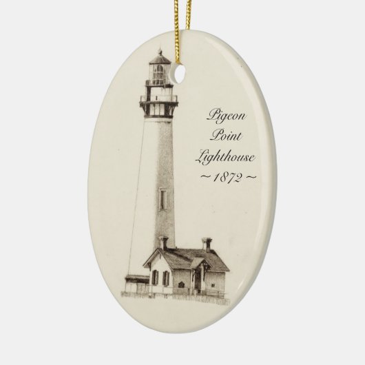 vuurtoren van duif keramisch ornament (Links)