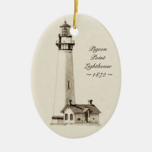 vuurtoren van duif keramisch ornament