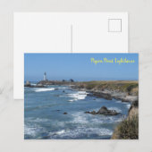 vuurtoren van duif Point Briefkaart (Voorkant / Achterkant)